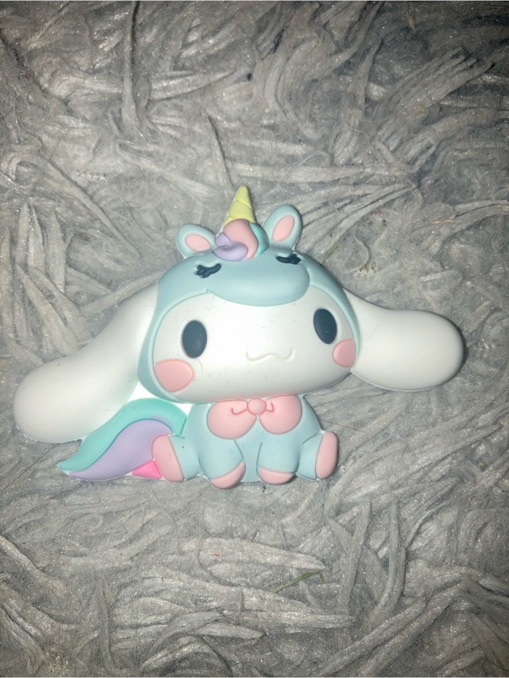 Pastel Unicorn Cinnamoroll Magnet- Light Blue & Pastel Accents